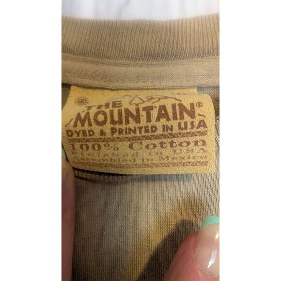 Men's The Mountain long sleeve 100% cotton Bald Eagle graphic shirt size XL - Picture 4 of 4